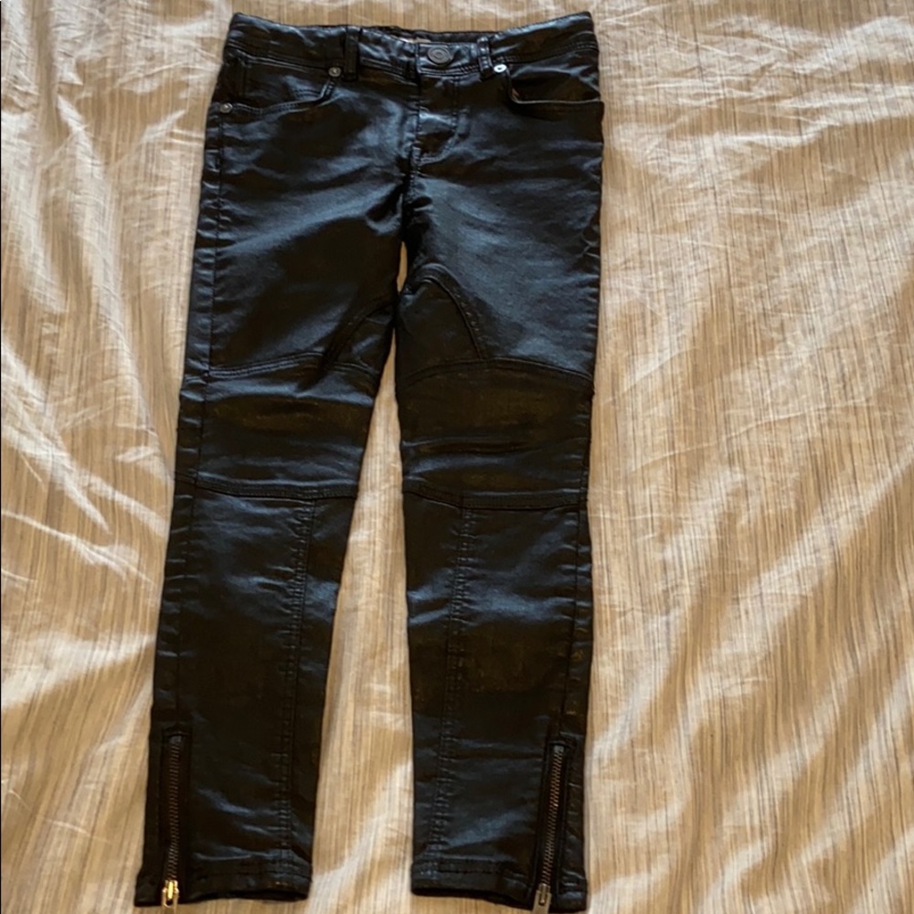 Burberry waxed jeans